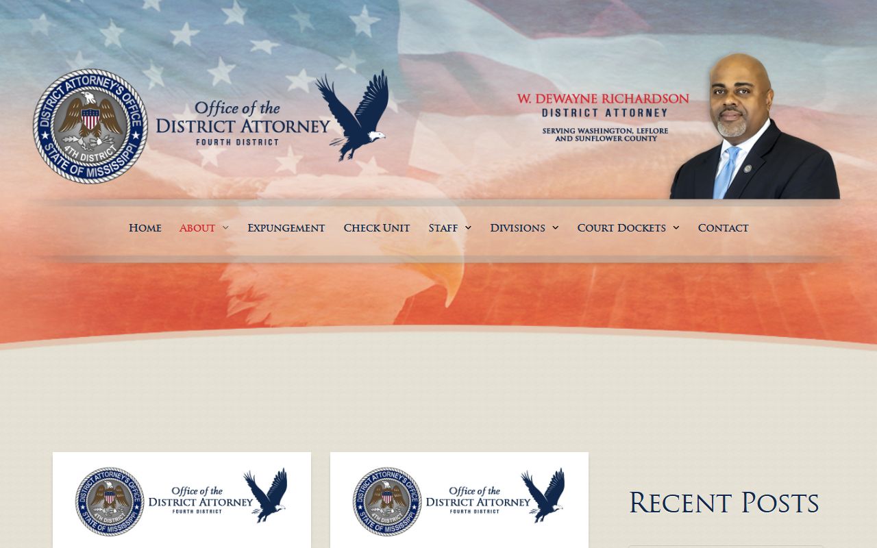 Mississippi Delta District Attorney news page covering Washington County criminal court cases